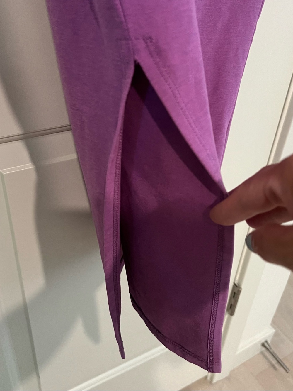 Beyond Yoga Icon Spacedye Midi Dress Purple Slit Sz S #Athleisure - Picture 8 of 10